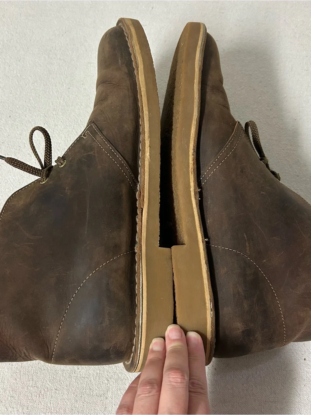 Clarks Collection Desert Chukka Boots Men’s 12M Brown Leather